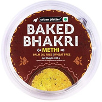 Urban Platter Baked Methi Bhakri, 200G (Wheat Free, Traditional Gujarati Snack)