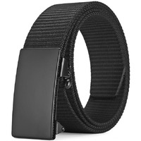 Neouth Men's Ratchet Web Belt Nylon Automatic Buckle Belt No Holes Invisible Belt For Men Fits On Upto 32-38 Inches Waist Size