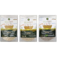 Greenhabit Jowar, Ragi & Bajra Kurumura Trio A.K.A Sorghum, Finger Millet & Pearl Millet Puffed For Healthy Munching Alternatives (Puffed Bajri 200G,Puffed Jowari 200G & Puffed Ragi 200G Pack Each)