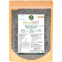 Greenhabit Chia Seeds For Weight Loss 500 Gm Pack Black Chia Seeds