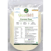 Green Habit Coconut Flour [Gluten-Free, Fiber-Rich, Paleo Friendly, Keto-Freindly] (250 Gram Pack)