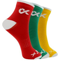 Xjarvis Moscow Ankle Socks For Men And Women  Moisture-Wicking, Ultimate Comfort, Odor Free, Breathable & Perfect For Gym Wear And Sports Wear Pack Of 3 Free Size  (Red/Green/Yellow)