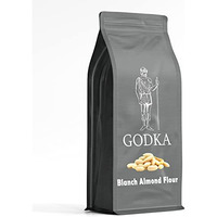 Godka Blanched Fine Almond Flour(Keto Friendly And Fine Blanched Almond Powder/Blanched Almond Flour) 400 Grams