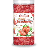 "Nutriefoods" Enriching Your Taste Premium Dried Strawberry | No Added Artificial Colors, Flavors | 100% Natural Fruit Bites (200Gm)