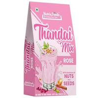"Nutriefoods" Enriching Your Taste Dryfruit Thandai Mix, Instant Premix, Blend Of Seeds And Nuts (200Gm, Rose)