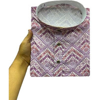 Kurta Men's Crochet Kurta  Traditional Handmade Design, Soft Cotton, Stylish Casual Wear, Comfortable Festive & Party Outfit For Men (In, Alpha, L, Regular, Men, Light Dark Pink Chokadi)