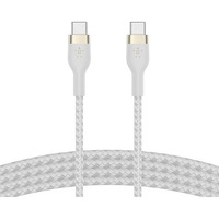 Belkin Usb-C To Usb-C 2.0, Braid Sil, 1M, Wht, Apl