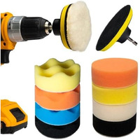 Car Foam Drill 3-Inch Buffing And 11 Polishing Pads Kit, Compound Automotive Polisher Car Wash Cleaning Tools, Sealing Glaze, Foam Pads Of Drill Polisher Attachment