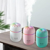Cool Mist Humidifiers Essential Oil Diffuser Aroma Air Humidifier With Colorful Change For Car, Office, Babies, Humidifiers For Home, Air Humidifier For Room 2 Mist Modes(300 Ml)