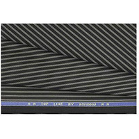 Raymond Top Line Men's Striped 1.2 M Trouser Fabric (White And Black)
