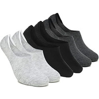 Xjarvis 3 Pairs No Show Low Cut Loafer Unisex Socks For Men & Women With Combed Cotton For Sports, Running & Hiking Pack Of 3 (Free Size) Multicoluor