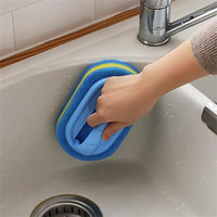 Oudain-Toilet Cleaning Brush For Bathroom Kitchen Bathtub Toilet Cleaner All Purpose Bathroom Cleaning Accessories Brush With Ergonomic Handle (1)