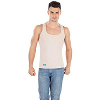Dermawear Men Mild Compression Shapewear Vest Zenrik Everyday For Abdomen And Chest (A-306A_Cream_Xx-Large)