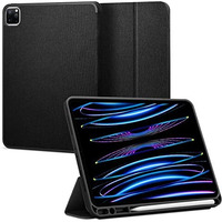Spigen Urban Fit For Ipad Pro 11 Inch M2 4Th Gen(2022) Case / 3Rd Gen(2021) / 2Nd Gen(2020) / 1St Gen(2018) Full Cover Folio Case With Built In Pencil Holder, Trifold Stand - Black