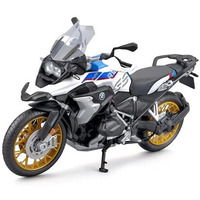 Koenig-Tom Plastic Maisto Adult Bmw R1250Gs 1:12 Scale Motorcycle Model With Suspension And Folding Side Stand, 17 Cm, Blue/White (5-20100, Medium)