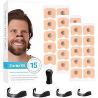 Kenzoil Magnetic Nasal Strips For Breathing | Improve Sleep Quality | Boost Oxygen Intake | Instant Releif From Snoring | Skin Secure Nasal Strips | Anti Snoring Nose Clip For Men & Women (15 Count)