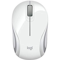 Logitech M187 Ultra Portable Wireless Mouse, 2.4 Ghz With Usb Receiver, 1000 Dpi Optical Tracking, 3-Buttons, Pc/Mac/Laptop - White
