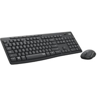 Logitech Mk295 Silent Wireless Mouse & Keyboard Combo With Silenttouch Technology, Full Numpad, Advanced Optical Tracking, Lag-Free Wireless, 90% Less Noise - Black
