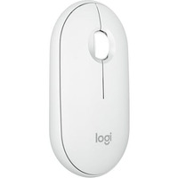 Logitech Pebble Mouse 2 M350S Slim Bluetooth Wireless Mouse, Portable, Lightweight, Customisable Button, Quiet Clicks, Easy-Switch For Windows, Macos, Ipados, Android, Chrome Os - Tonal White
