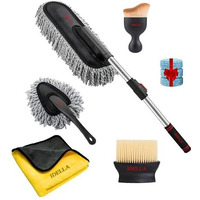 Idella Car Duster, Extendable Long Handle Microfiber Car Duster Exterior Scratch Free Car Cleaning Tool, Car Dust Brush For Truck,Suv, Rv, Motorcycle, Vehicles Cleaning, (Car Duster 5 Pcs Set)
