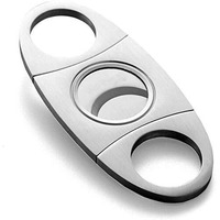 Hasthip Stainless Steel Pocket Cigar Tool Cigar Cutter With Double Guillotine Cutter Blades Nipping Off The End Of Cigar For Most Size Of Cigars (Multicolour)