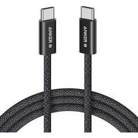 Anker Zolo Usb C To Usb C Cable, Braided And Dirt-Free Type C Fast Charging Cable, Slim Connector, For Iphone 16 Series, Macbook (240W) (Black, 6Ft)