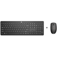 Hp 230 Black Chicklet Wireless Usb Keyboard And Mouse Set With 2.4Ghz Wireless Connection And 12 Function Keys/ 16 Months Battery Life/ 1600 Dpi/Black (18H24Aa)