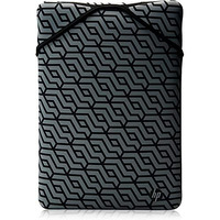 Hp Reversible Protective 15.6-Inch Geo Laptop Sleeve, Grey