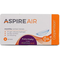 Coopervision Aspire Air Uv Blocking Monthly Disposable Spherical Silicone Hydrogel Lenses (6 Lenses/Box) (-3.75)
