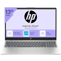 Hp 15, 13Th Gen Intel Core I3-1315U, 8Gb Ddr4, 512Gb Ssd, (Win 11, Office 21, Grey, 1.59Kg), Anti-Glare, Micro-Edge,15.6-Inch(39.6Cm), Fhd Laptop, Intel Uhd Graphics, 1080P Fhd Camera, Fd0006Tu