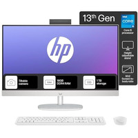 Hp All-In-One Pc 13Th Gen Intel Core I5 27" (68.6Cm) Fhd 16Gb Ram, 1Tb Ssd, Intel Uma Graphics, 710 White Wireless Keyboard And Mouse Combo (Windows 11 Home, Mso 21, Shell White, 6.72 Kg) 27-Cr0407In