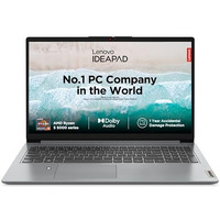 Lenovo Ideapad 1, Amd Ryzen 5 5500U, 8Gb Ram, 512Gb Ssd, Fhd, 15.6"/39.62Cm, Windows 11, Msoffice 2021, Grey, 1.6Kg, 82R400Brin, Integrated Amd Graphics, Hd Camera, 1 Year Adp Free, Thin &Light Laptop