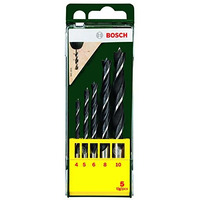 Bosch Professional Wood Drill Bit Set (5 Pcs) (Diameter: 4/5/6/8/10 Mm)