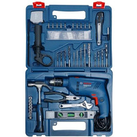 Bosch Gsb 600 Corded Electric Impact Drill, 100Pcs Accessory Set | 600 W Motor | Speed Of 3000 Rpm | Rated Torque Of 1.4 Nm | Impact Rate Of 48000 Bpm | Double Insulation | 1 Year Warranty