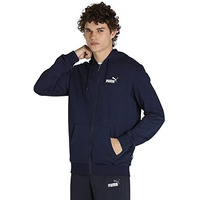 Puma Cotton Men's A-Line Regular Fit Hooded Neck Coat Sweatshirt (58670406_Peacoat_M), Green