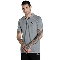 Puma Cotton Men's Letter Print Regular Fit T-Shirt (84934899_Medium Gray Heather M), Grey