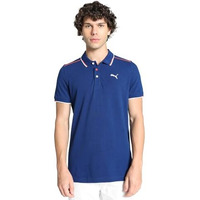 Puma Cotton Men's Letter Print Regular Fit T-Shirt (67040916_Blazing Blue Large)