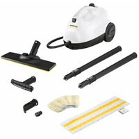 Karcher Sc 2 Easyfix Steam Cleaner, 1500W, 3.2 Bar Pressure, 1200L Steam/L Water, Chemical Free Cleaning, Removes 99.99% Viruses & Bacteria, Easyfix Floor Kit, Ideal For Home Use, German Tech, White