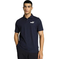 Puma Men's Solid Regular Fit T-Shirt (684352_Peacoat
