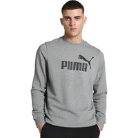 Puma Men's Cotton Crew Neck Regular Fit Sweatshirt (680590_Medium Gray Heather_Medium)