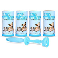Ambiger Sticky Lint Remover Roller Hair Remover Cleaner Ideal For Removes Dust From Clothes, Cars, Furniture, Carpet, Sweater, Dust & Dirt, Set Of 4 Refill Rolls 240 Sheets, Each Roll In 60 Sheets