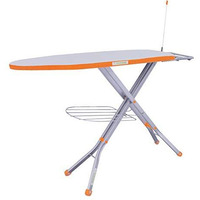 Flipzon Large Foldable Deluxe Ironing Board For Home With Aluminised Ironing Surface (Silver)