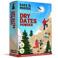 Tots And Moms Foods Organic Dry Dates Powder | Natural Sweetener For Kids Porridge, Puree, Ice Cream, Pancake, Dessert, Cereal, Juice, Smoothie - 200G