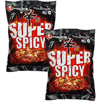 Nongshim Shin Red Super Spicy Instant Noodles, 4.23 Oz  120 G, 2 Pack