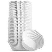 Home Republic 100 Piece White Standard Size White Cupcake Paper/Baking Cup/Cup Liners, Cupcake Paper (White, Standard Size) - Pack Of 100