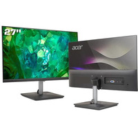 Acer Rs272 27 Inch Full Hd Ips Ultra-Thin (6.9Mm) Backlit Led Monitor I Color Patterned Back Mood Light I Dual Glass Design, Sleek Metal Frame I 1 Ms, 100Hz I 1Xhdmi 1Xvga I Speakers I Eye Care