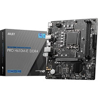 Msi Pro H610M-E Ddr4 Motherboard, Micro-Atx - Supports 14Th/13Th/12Th Gen Intel Core Processors, Lga 1700-2 X Dimms (3200Mhz), 1X Pcie 4.0 X16 Slot, 1 X M.2 Gen3, Usb 3.2 Gen1, 1G Lan, Hdmi 1.4 & Vga