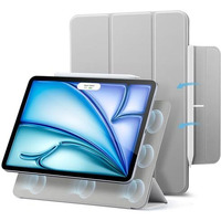 Esr For Ipad Air 11 Inch Case M3/M2(2025/2024), Air 7Th/6Th/5Th/4Th Gen Cover(2022/2020), Powerful Magnetic Case, Slim Trifold Stand, Supports Pencil Pro And Pencil (Usb-C), Rebound Series, Grey