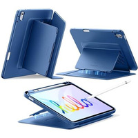 Esr For Ipad (A16) 11Th Generation Cover, Ipad 11Th/10Th Gen Cover (2025/2022), Vertical Stand Case, Multi Stand Angles, Ultra-Stable Case With Pencil Holder, Flip Magnetic Series, Blue