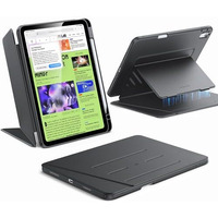 Esr For Ipad Air M3/M2 11 Inch Case (2025/2024), Ipad Air 5Th/4Th Generation Case (2022/2020), Vertical Stand With Pencil Holder, Multi Stand Angles, Ultra-Stable Cover, Flip Magnetic Series, Black